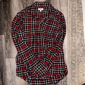 Flannel button up shirt